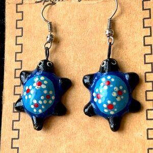 Handcrafted Turtle Earrings